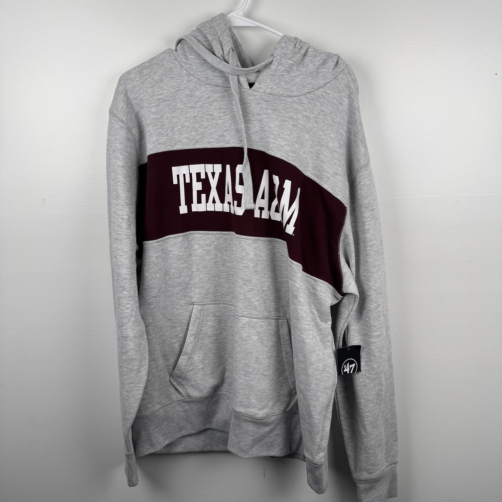Texas A&M Aggies Hoodie Mens 2XL NCAA College Football Pullover 47 Brand